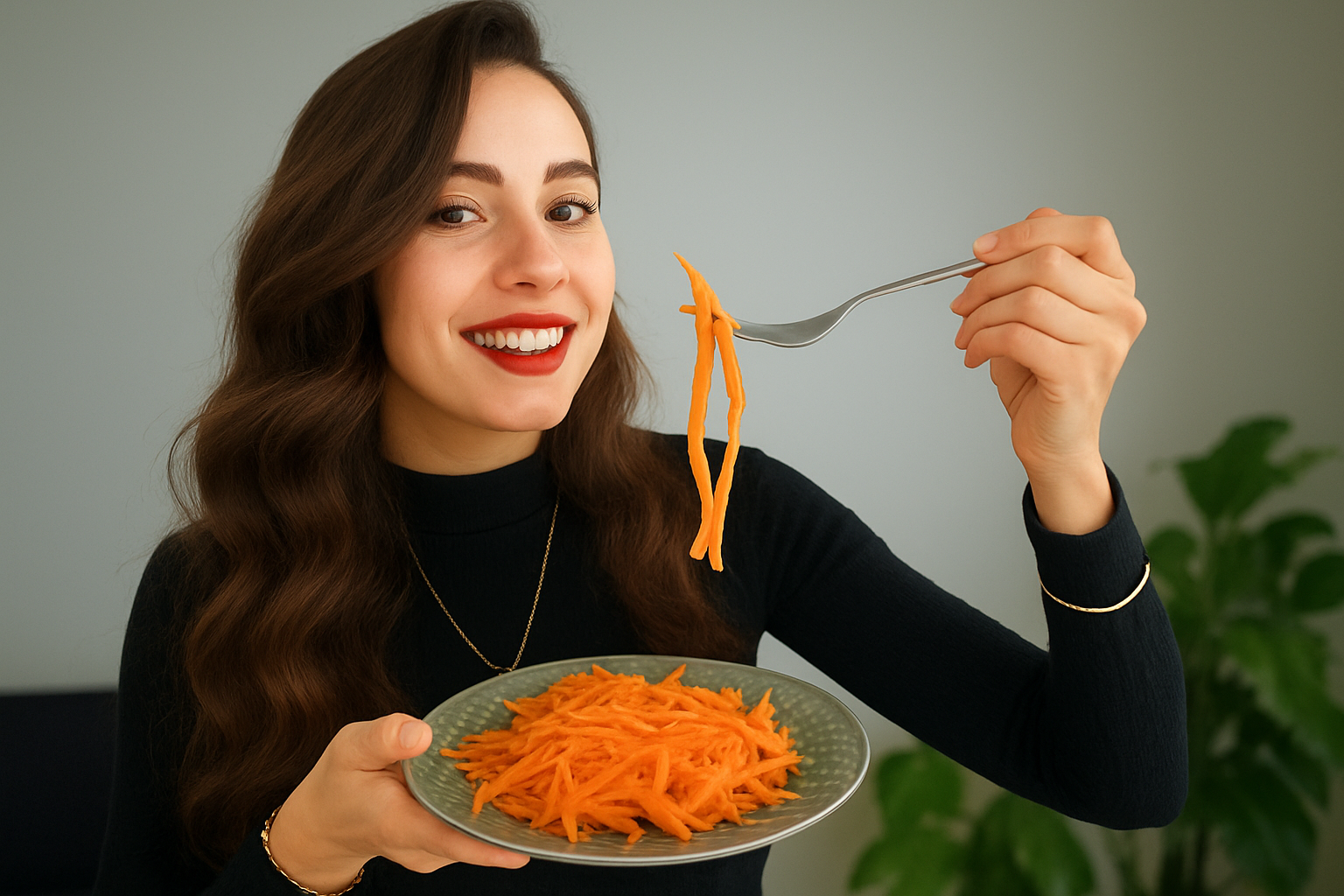 Havuçlu keten tohumlu güzellik salatası – doğal retinol